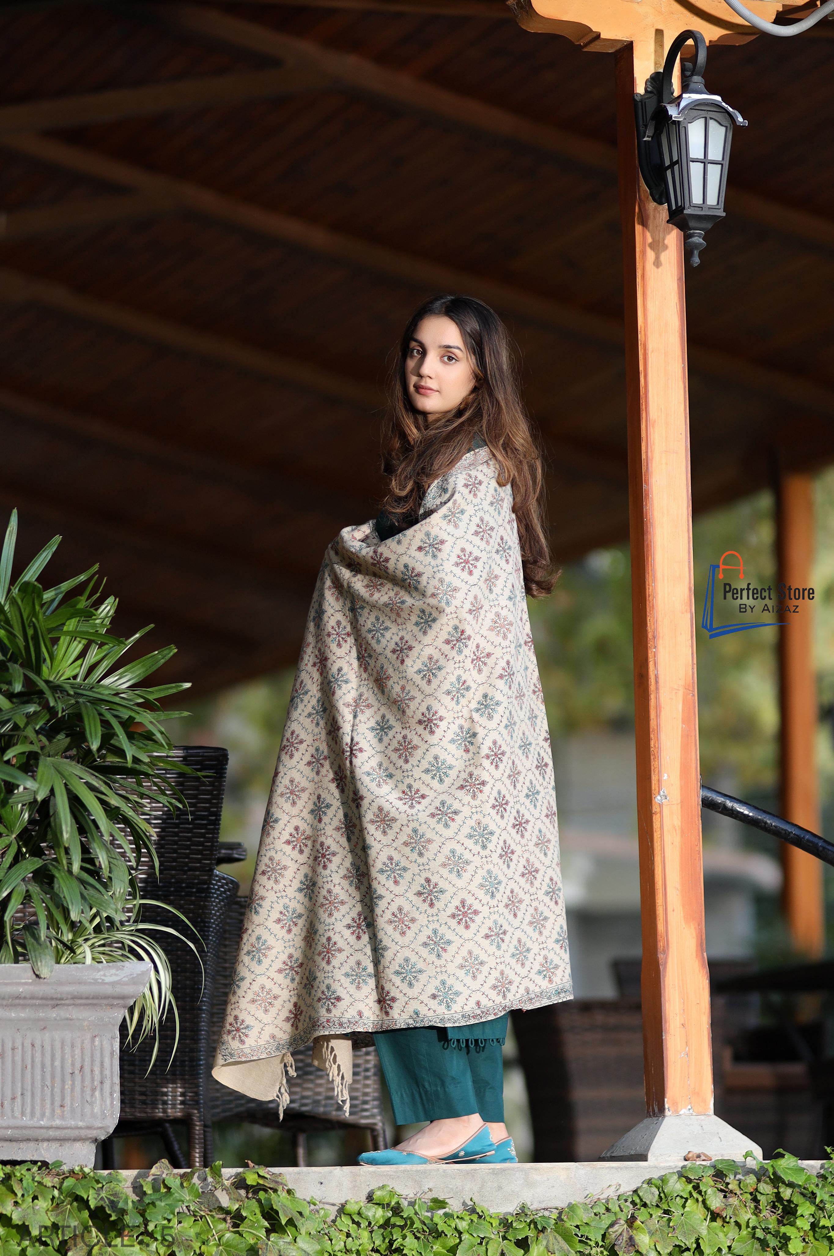 Luxury 9D kalamkar wool shawl > 05