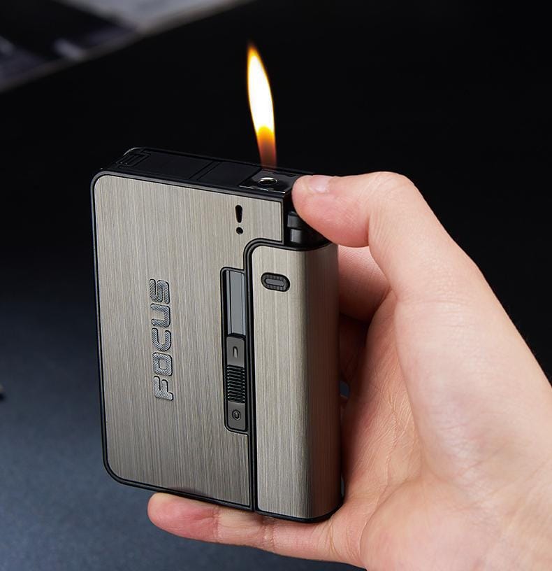 Focus Cigarette Case With Lighter